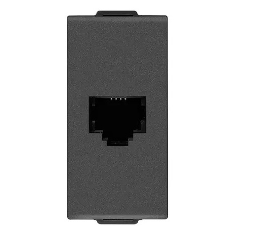 [TOM-VIM-09320.CM] TOMA DE CONECTOR RJ11 / 6 POSICIONES 4 CONTACTOS CARBON MATT SERIE NEVE UP REF. 09320.CM VIMAR