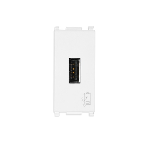 [TOM-VIM-14292] TOMA USB A UNIDAD ( TACO ) DE ALIMENTACION 5V 1.5 A 1MOD SERIE PLANA COLOR BLANCO REF-14292 VIMAR