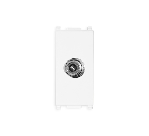 [TOM-VIM-14318] TOMA DE CONECTOR COAXIAL ( TACO ) TIPO F (IEC 60169-24) COLOR BLANCO SERIE PLANA REF. 14318 VIMAR