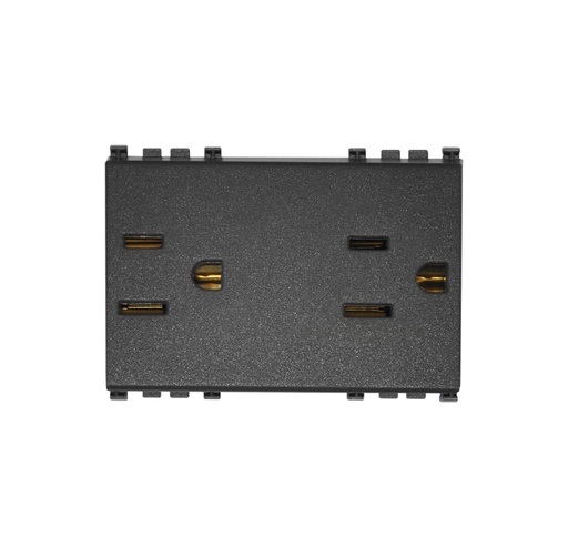 [TOM-VIM-19246] TOMA CORRIENTE DOBLE (TACO) 2P + T 15 A 120V USA + SASO COLOR GRIS SERIE ARKE REF.19246 MARCA VIMAR