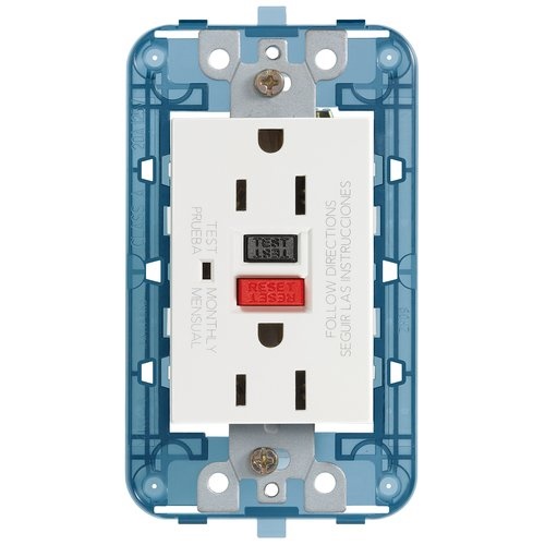 [TOM-VIM-19296.B] TOMA CORRIENTE DOBLE 2P+T CON PROTECCION A TIERRA GFCI REF. 19296.B ARKE COLOR BLANCO MARCA VIMAR