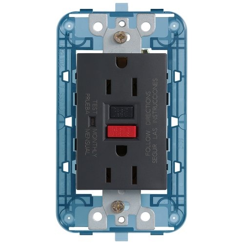 [TOM-VIM-19296] TOMA CORRIENTE DOBLE 2P+T CON PROTECCION A TIERRA GFCI REF. 19296 ARKE COLOR GRIS MARCA VIMAR