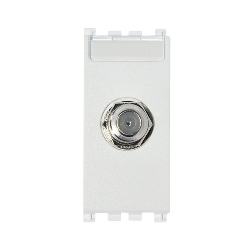 [TOM-VIM-19318.B] TOMA DE CONECTOR COAXIAL ( TACO ) TIPO F (IEC 60169-24) ARKE COLOR BLANCO REF. 19318.B MARCA VIMAR