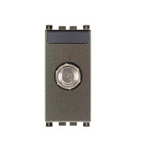 [TOM-VIM-19318.M] TOMA DE CONECTOR COAXIAL ( TACO ) TIPO F (IEC 60169-24) COLOR METAL SERIE ARKE REF. 19318.M VIMAR