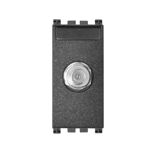 [TOM-VIM-19318] TOMA DE CONECTOR COAXIAL ( TACO ) TIPO F (IEC 60169-24) ARKE COLOR GRIS REF. 19318 MARCA VIMAR