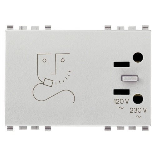 [TOM-VIM-20290.N] TOMACORRIENTE SENCILLO PARA AFEITADORA 230 V COLOR NEXT EIKON REF. 20290.N MARCA VIMAR