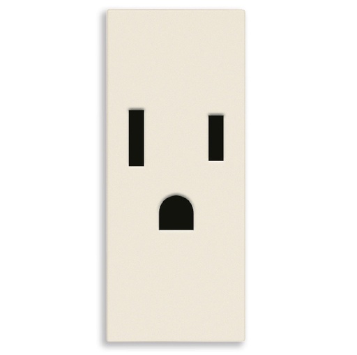 [TOM-VIM-30242.C] TOMACORRIENTE SENCILLO (TACO) SICURY 2P + T USA 15A 127V CAÑAMO SERIE LINEA REF. 30242.C MARCA VIMAR