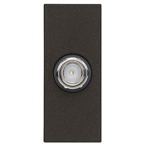 [TOM-VIM-30318.G] TOMA DE CONECTOR COAXIAL (TACO) TIPO F (IEC 60169-24) NEGRO SERIE LINEA REF. 30318.G MARCA VIMAR