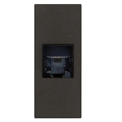 [TOM-VIM-30320.G] TOMA DE CONECTOR RJ11 (TACO) / 6 POSICIONES 4 CONTACTOS NEGRO SERIE LINEA REF. 30320.G MARCA VIMAR