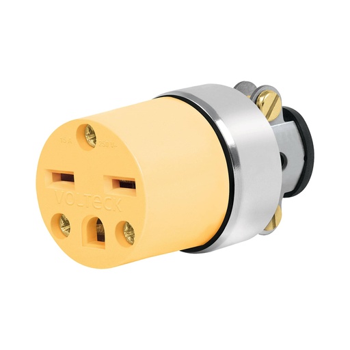 [TOM-VOL-46114] TOMACORRIENTE AEREO HEMBRA TIPO CHINA DE SEGURIDAD MOD-COI-CH REF. 46114 MARCA VOLTECK