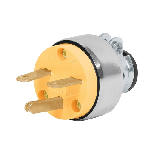 [TOM-VOL-46203] ENCHUFE AEREO MACHO TIPO CHINA DE SEGURIDAD MOD-CLI-CH REF. 46203 MARCA VOLTECK