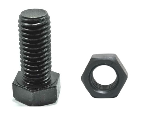 [TOR-GEN-5.16x41.2] TORNILLO HEXAGONAL GRADO 5 UNC NATURAL 5/16" - 4 1/2 CON TUERCA P/RACKS REF.5.16X41.2 MARCA GEN
