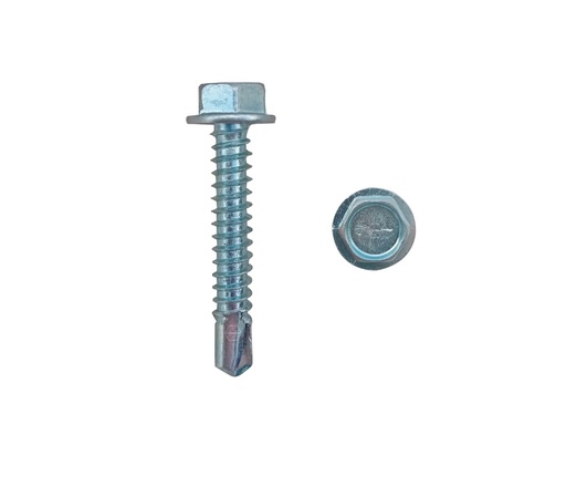 [TOR-HJ-EMP008] TORNILLO AUTORROSCANTE C/HEXAGONAL 14 X 2" (BLISTER 10 UNDS ) REF. EMP008 / 236697 MARCA HJ