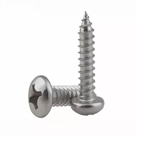 [TOR-HJ-EMP187] TORNILLO AUTORROSCANTE C/PAN PHILLIPS ZINC 8 X 1/2" (BLISTER 12 UNDS) REF. EMP187 / 259370 MARCA HJ