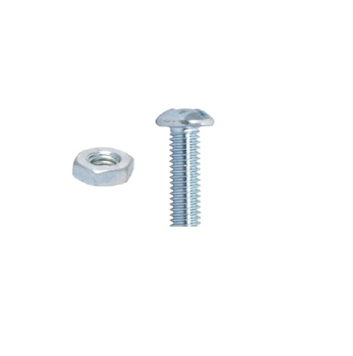 [TOR-HJ-EMP194] TORNILLO ESTUFA C/PAN C/TUERCA ZINC #8-32 X 1/2" (BLISTER 6 UNDS) REF. EMP194 / 259448 MARCA HJ