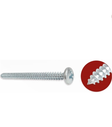 [TOR-MEJ-TCP6X1] TORNILLO TIRAFONDO CABEZA PAN DE 6 MM X 1" UNIDAD ( REF. CAJA 500 UND) REF. 022835 MARCA MEJIA