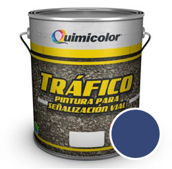 [TRA-QUI-TRAFEM060-1] PINTURA TRAFICO COLOR AZUL 1 GL REF. TRAFEM060-1 MARCA QUIMICOLOR