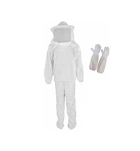 [TRAJE-FAC-APICULTOR] TRAJE APICULTOR PROTECCION CONTRA INSECTOS TALLA UNICA COLOR CRUDO NATURAL MARCA FACITEM