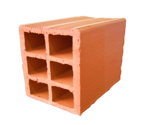 [TRI-TUR-12X15X15] TRINCOTE DE ARCILLA MITAD 12 CM X 15 CM X 15CM UNIDAD MARCA TURAGUA