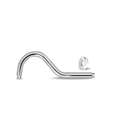 [TUB-BEL-GRI-0450] TUBO DE DUCHA PARA REGADERA LARGO CROMADO DE LUJO MOD. CISNE REF. GRI-0450 MARCA BELT-G