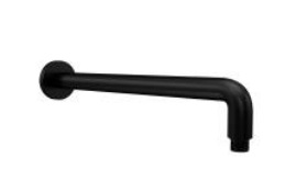 [TUB-NOV-NVREG1007] TUBO / BRAZO DE DUCHA PARA REGADERA LARGO 40 CM SERIE MODICA NOIR / NEGRO REF. NVREG1007 MARCA NOVA