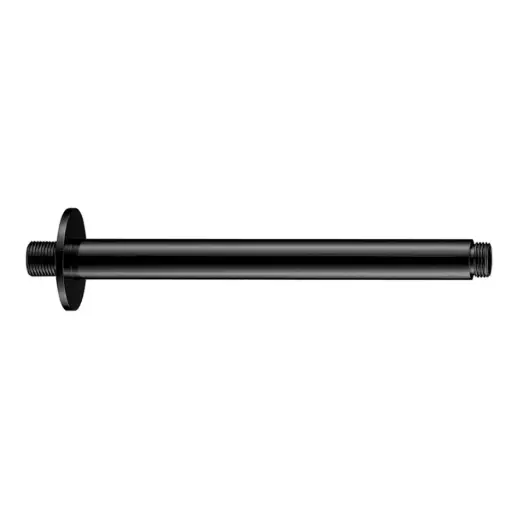 [TUB-QM-14.800.1017-B] TUBO DE DUCHA / REGADERA A TECHO QM+ SERIE SUPREME 30 CM COLOR NEGRO BLACK MARCA QUALITY METAL