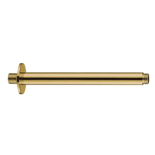 [TUB-QM-14.800.1018-G] TUBO DE DUCHA / REGADERA A TECHO QM+ SERIE SUPREME 30 CM COLOR DORADO GOLD MARCA QUALITY METAL