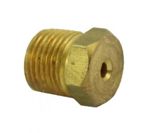 [TUE-VEN-69] CONEXIÓN DE LATON TUERCA FLARE 45° INV. MACHO REDUC. 3/8X1/4" REF. 41-WRV-12X08 MARCA VENEPRO