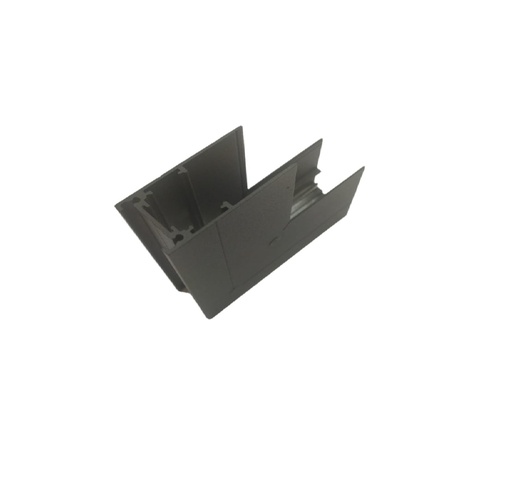 [UNI-ILU-LSANGVS] UNION CONECTOR ANGULO VERTICAL NEGRO P/ RIEL TRACK LIGHT P/ SUPERFICIAL MAGNETICO ILUMINAK