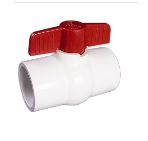 [VAL-GEN-1.2PVC] VALVULA DE PASO RAPIDO PARA PEGAR 1/2" PVC SOLD. MARCA GENERICO