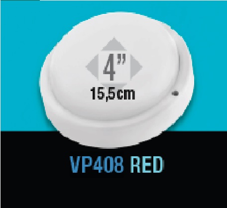 [VAP-LUC-VP408RED] VAPOLETA REDONDA 8W IP54 6500 K MULTV 90-265V COLOR BLANCO MOD. VP8B RED REF. 886307 MARCA LUCERNA