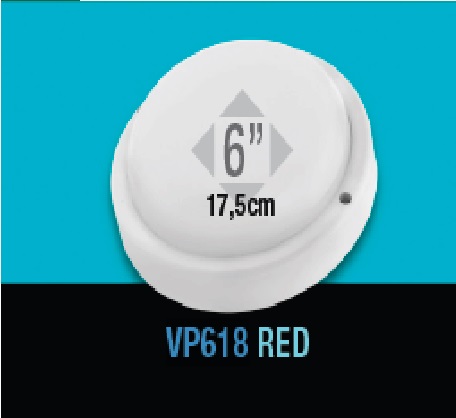 [VAP-LUC-VP618RED] VAPOLETA OVALADA 18W IP54 6000 K MULTV 90-265V COLOR BLANCO REF. VP618RED MARCA LUCERNA