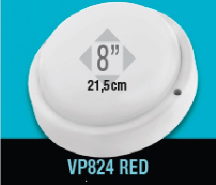 [VAP-LUC-VP824RED] VAPOLETA OVALADA 24W IP54 6000 K MULTV 90-265V COLOR BLANCO REF. VP824RED MARCA LUCERNA