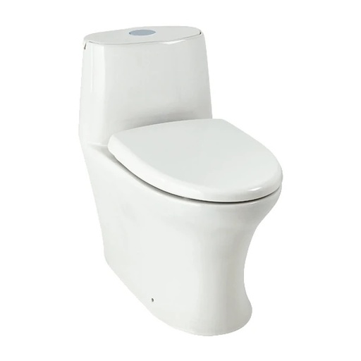 [WC-COR-O60721001] WC SANITARIO ONE PIECE TANQUE BAJO MOD. SOLARE SINGLE 4.8 BLANCO REF. O60721001 MARCA CORONA