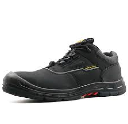 [ZAP-TIG-TH003-T.41] ZAPATO DE CUERO TALLA 41 SUELA POLIU. S/PUNTERA PIEL NOBUCK NEGRO REF TH003 MARCA RU2S TIGER MASTER