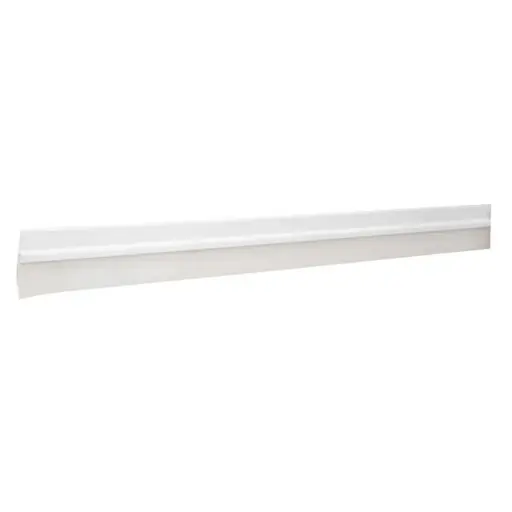 [ZOC-HER-43031] ZOCALO / PARABICHO / TAPA POLVO DE ALUMINIO P/PUERTAS 1 MTS X 2.2 CM BLANCO REF. 43031 MARCA HERMEX