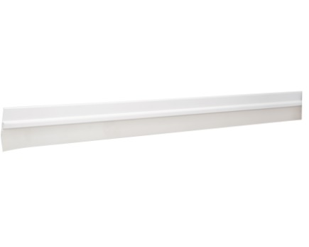 [ZOC-HER-43031] ZOCALO / PARABICHO / TAPA POLVO DE ALUMINIO P/PUERTAS 1 MTS X 2.2 CM BLANCO REF. 43031 MARCA HERMEX