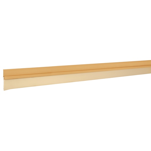 [ZOC-HER-43032] ZOCALO / PARABICHO / TAPA POLVO DE ALUMINIO P/PUERTAS 1 MTS X 2.2CM DORADO REF. 43032 MARCA HERMEX