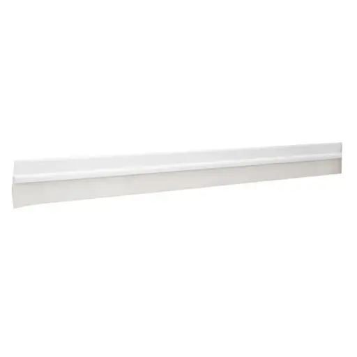 [ZOC-HER-43035] ZOCALO / PARABICHO / TAPA POLVO DE ALUMINIO P/PUERTAS 1.20 MTS X 2.2CM BLANCO REF.43035 MARCA HERMEX